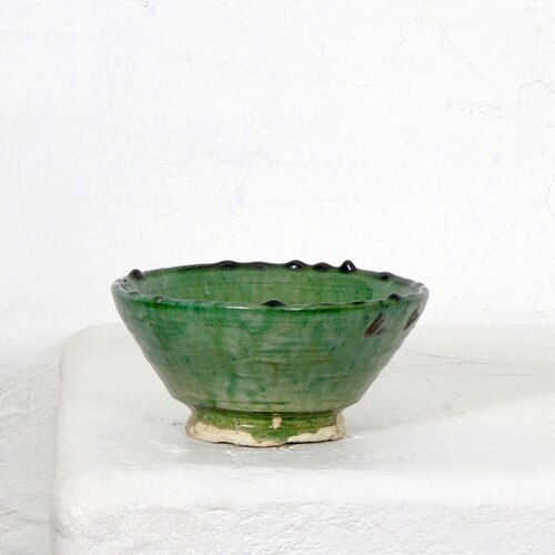 Green Pottery Bowl Small